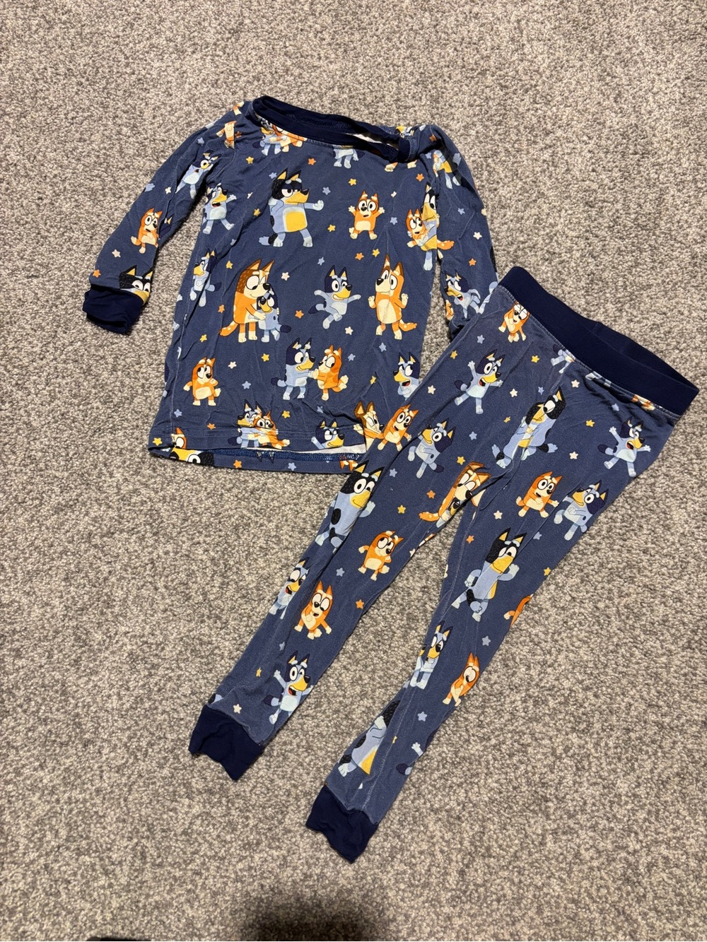 Little Sleepies - Bluey Dance Party 2 piece long sleeve pjs (12-18 mo)